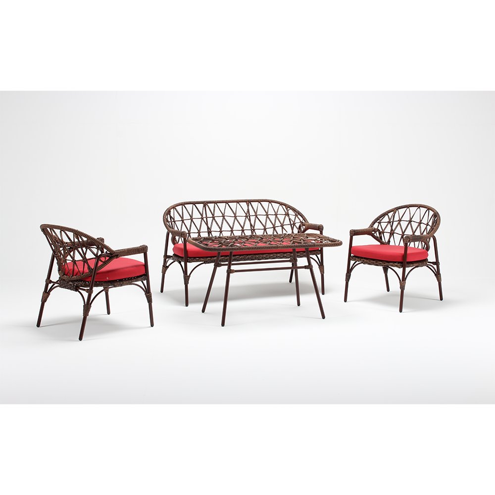 Cedrus Premium Quality 2+1+1 Leather and Wood Sofa Set for Living Room with Different Color Coffee Tables-OEM Application
