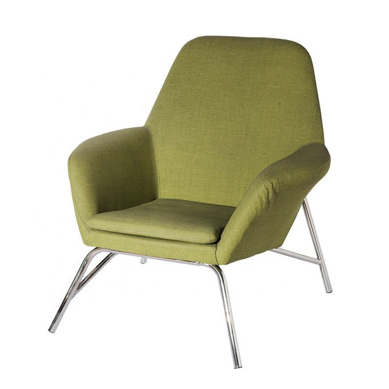 Nordic Style Single Lamb Velvet Sofa Light Luxury Simple Leisure Personality Special-Shaped for Living Room Hotel Dining Wedding