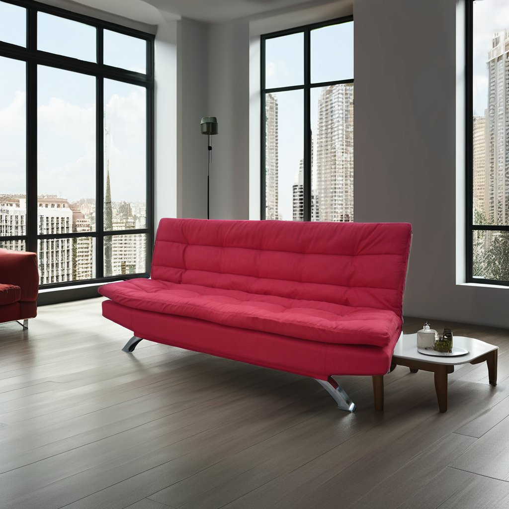 Modern European Style Fabric Sofa Furniture Convertible Extendable for Living Room Bedrooms School Space Saving Wood Design
