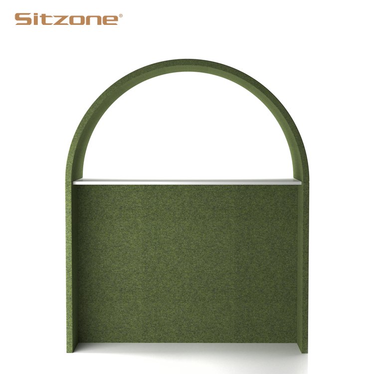 Modern high back booth seating sound proof office reception single sofa