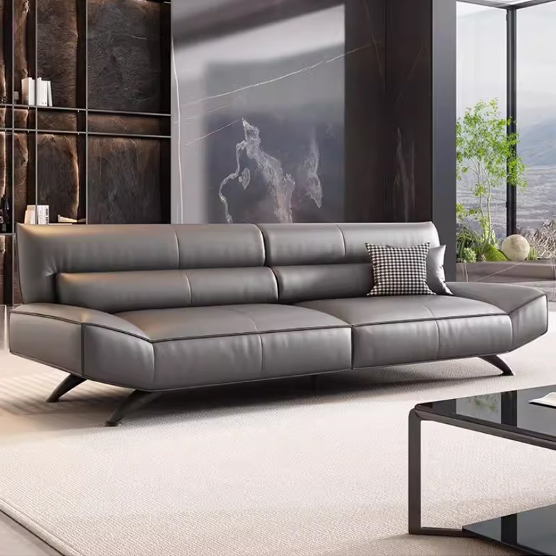 Modern Minimalist Office Sofa Three-Person Combination Set for Reception Leisure Area Negotiation Straight Row-for Living Room