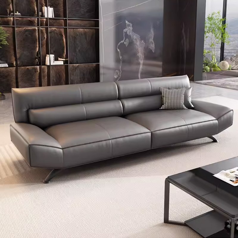 Modern Minimalist Office Sofa Three-Person Combination Set for Reception Leisure Area Negotiation Straight Row-for Living Room