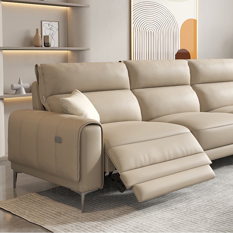 Italian morden living room luxury sofa home office furniture set 3 seats leather recliner leather sofa