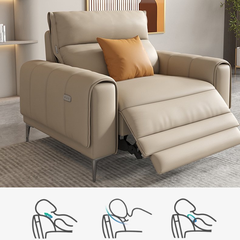 Italian morden living room luxury sofa home office furniture set 3 seats leather recliner leather sofa