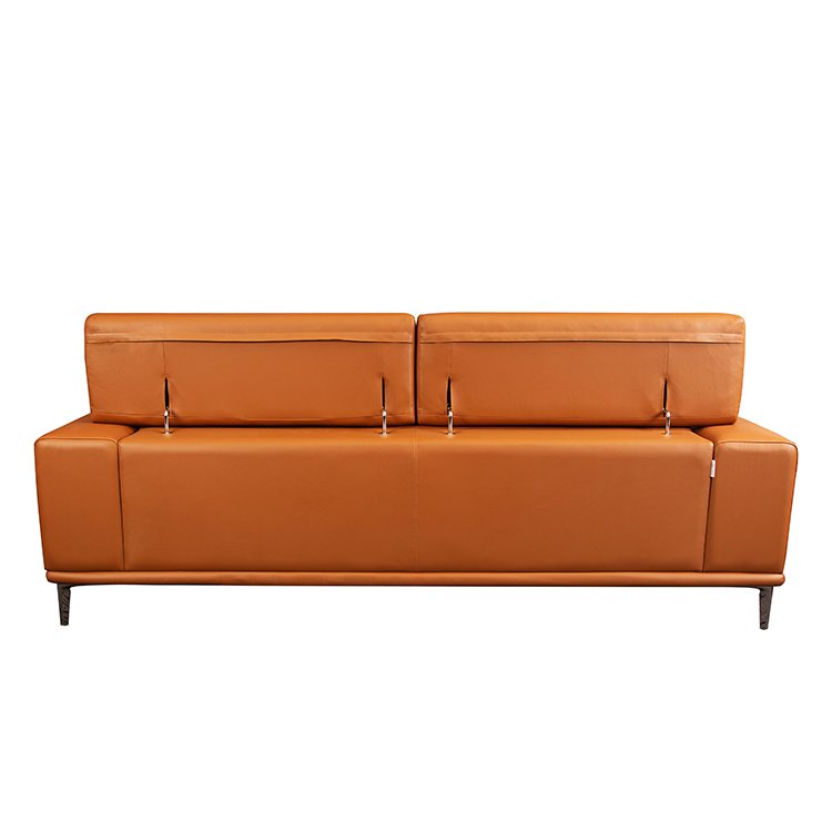 modern european executive sound absorbing waiting office two seater real leather sofa