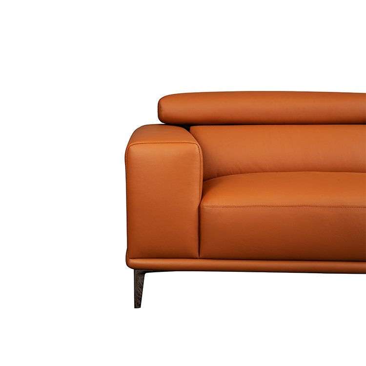 modern european executive sound absorbing waiting office two seater real leather sofa