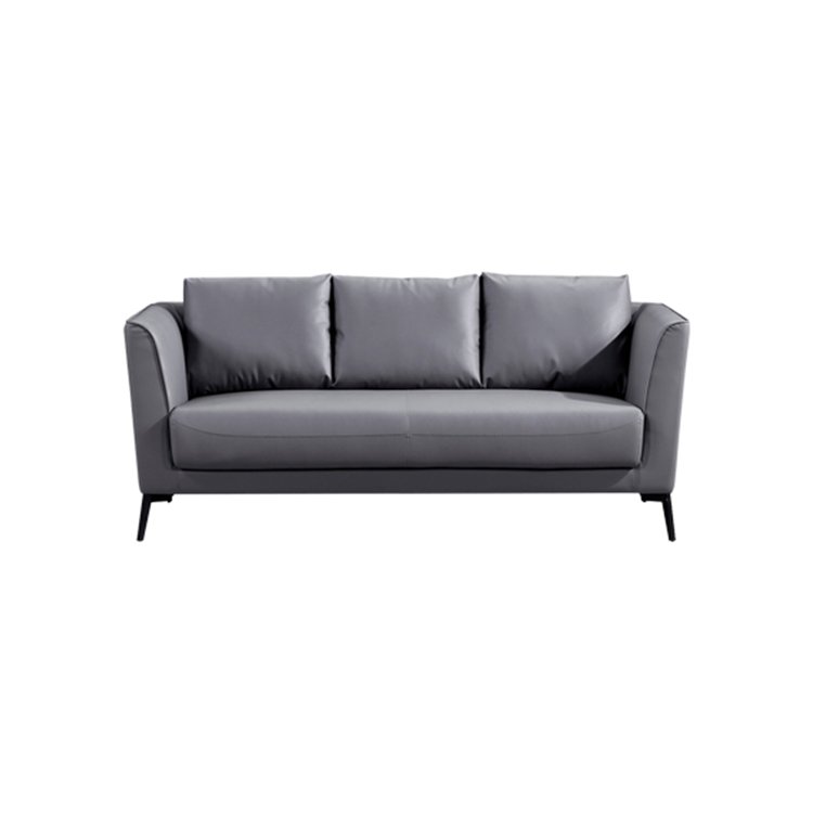 Commercial Sofa Office Reception Furniture Grey Modern Leather Sofa Sets Living Room Sofa