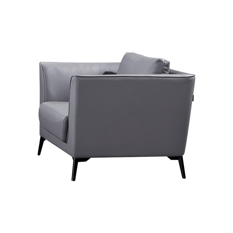 Commercial Sofa Office Reception Furniture Grey Modern Leather Sofa Sets Living Room Sofa