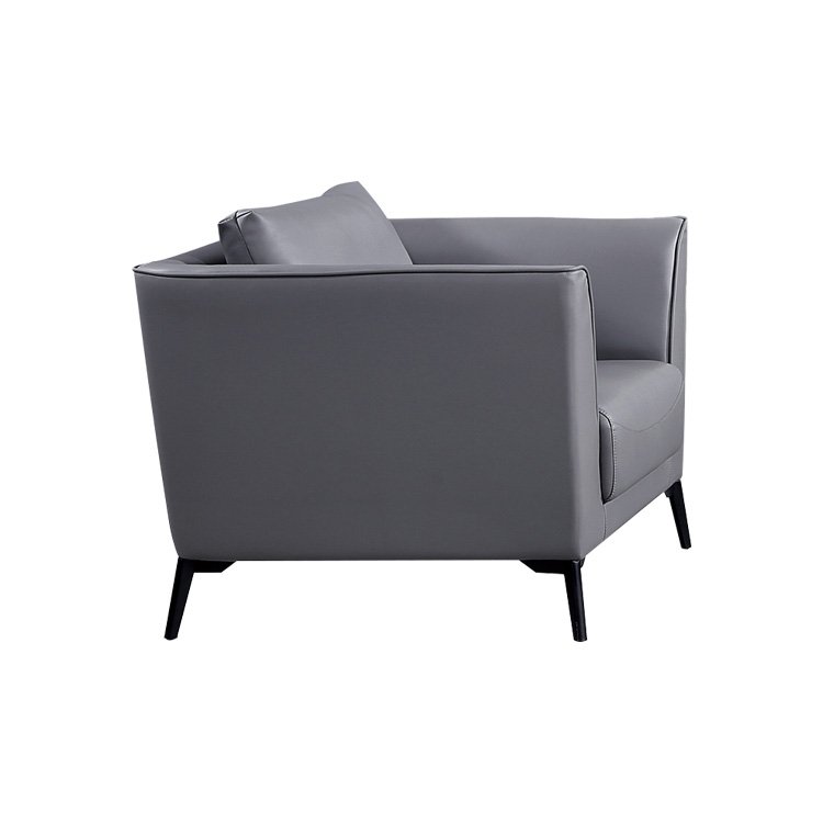 Commercial Sofa Office Reception Furniture Grey Modern Leather Sofa Sets Living Room Sofa