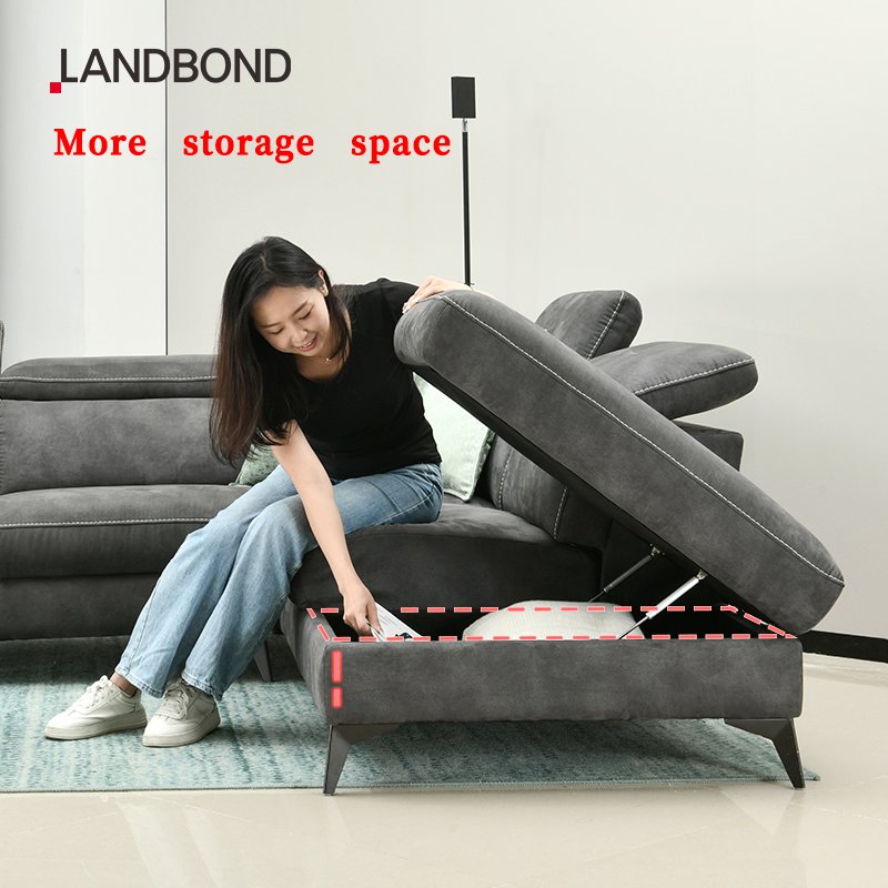 Room incliner sofa set leather electric sofa Couches Luxury Microfiber Fabric Sectional For Home Furniture L Shaped Sofa