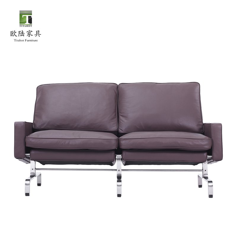 TITAHOT Contemporary sectional modular sofa sets 2 seater office furniture OEM ODM Custom cushion PU leather office sofas