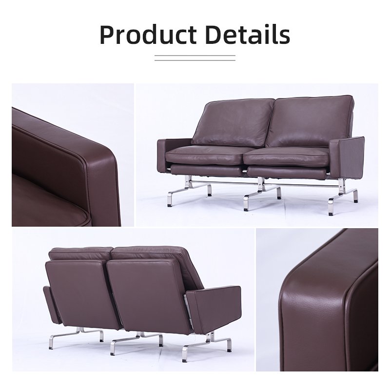 TITAHOT Contemporary sectional modular sofa sets 2 seater office furniture OEM ODM Custom cushion PU leather office sofas