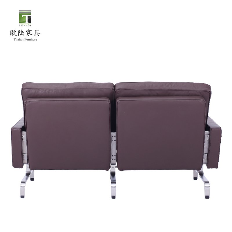 TITAHOT Contemporary sectional modular sofa sets 2 seater office furniture OEM ODM Custom cushion PU leather office sofas