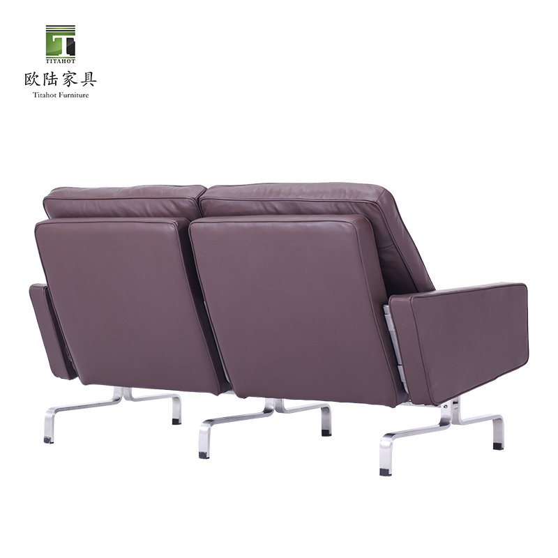 TITAHOT Contemporary sectional modular sofa sets 2 seater office furniture OEM ODM Custom cushion PU leather office sofas