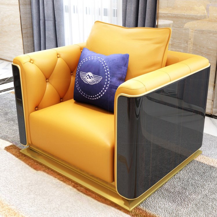 American style design couch sectional chesterfield sofa sets living room furniture royal brown leather sofas for home luxury
