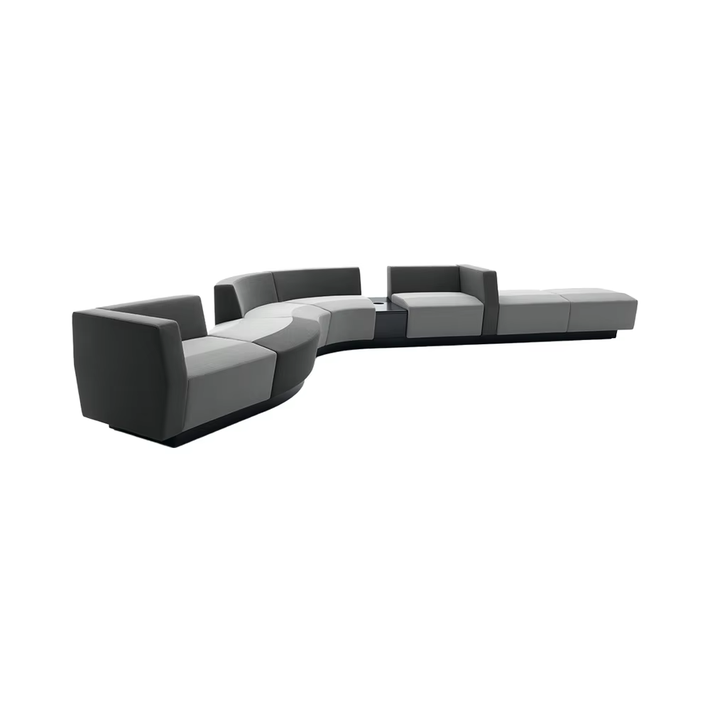 High Quality Modern Leather PU Sofa Chair for Office Library Public space bar and Living Room Leisure Vague Set