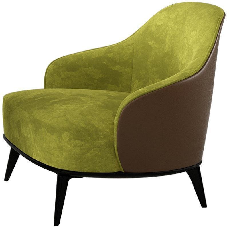 Modern Minimalist Italian Style Office Reception Sofa Set Curved Fabric Sofa with Solid Wood Frame and High Resilience Sponge