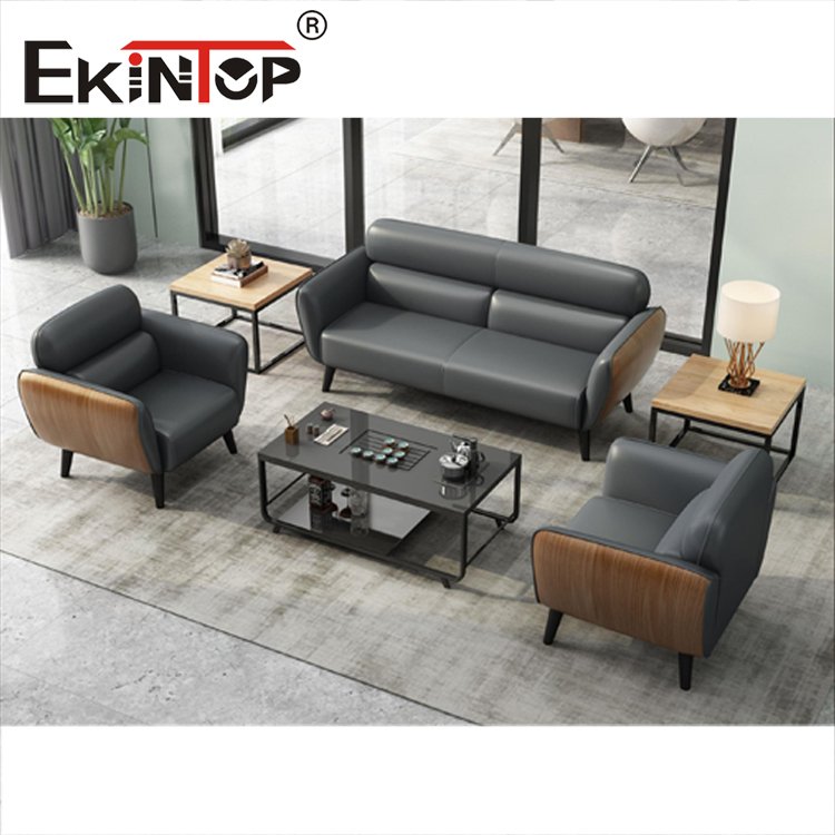 Ekintop Hot products high quality fashion leather sofa set white low price office sofa design