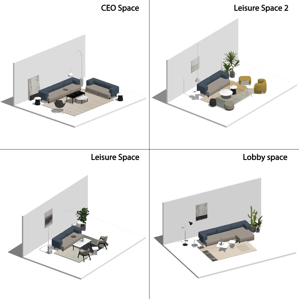 Modern Design Office Sofa Set Modular Furniture for Reception Living Room Hotel Public Area or Hall