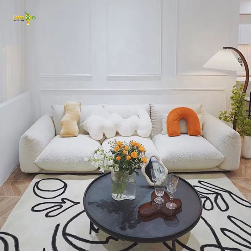 New designer modular sofa set comfortable couch living room sofas hotel lobby sectional couch sofa set for villa