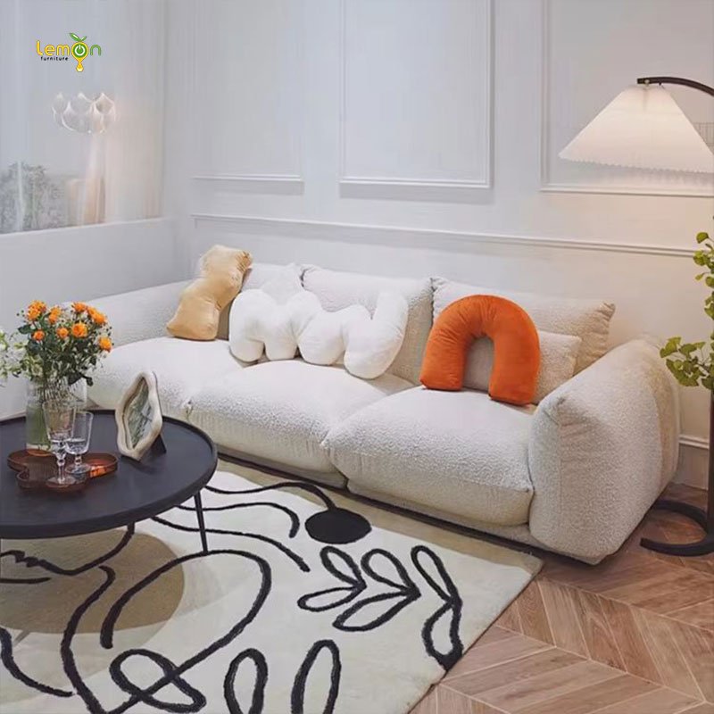 New designer modular sofa set comfortable couch living room sofas hotel lobby sectional couch sofa set for villa