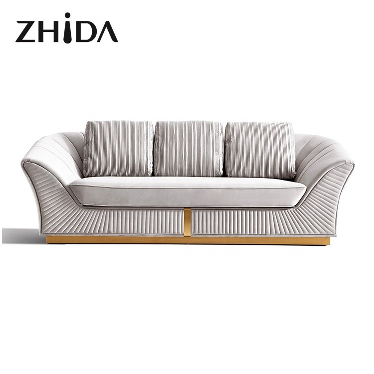 Fashion high quality high end light luxury sofa set furniture for living room