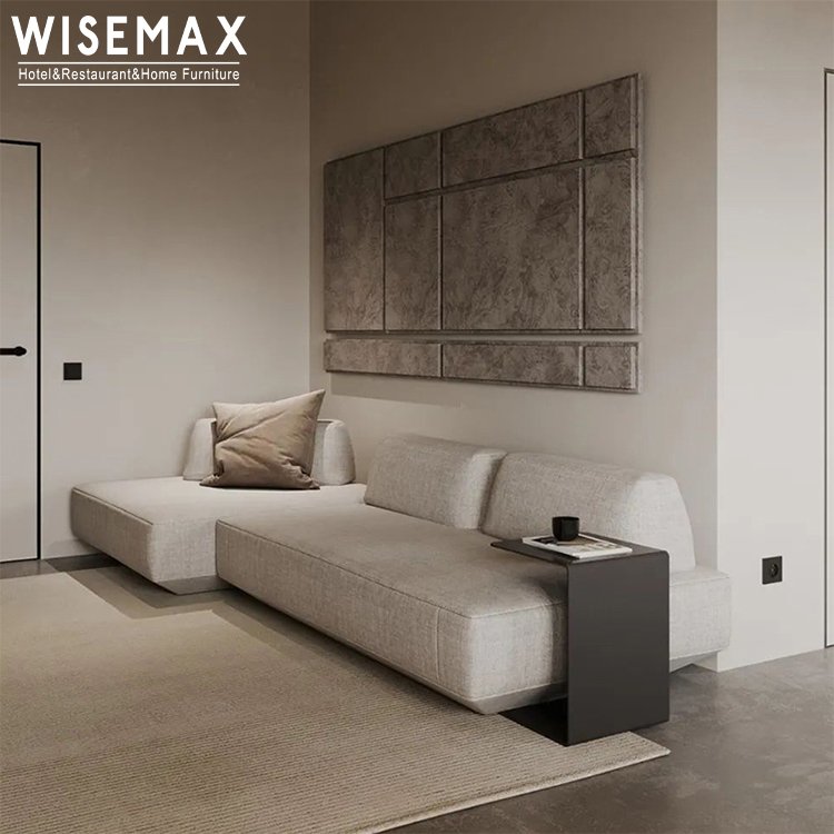 WISEMAX FURNITURE living room sofas fabric Italian combination floor sofa couch set 7seater sectional adjustable floor sofa set