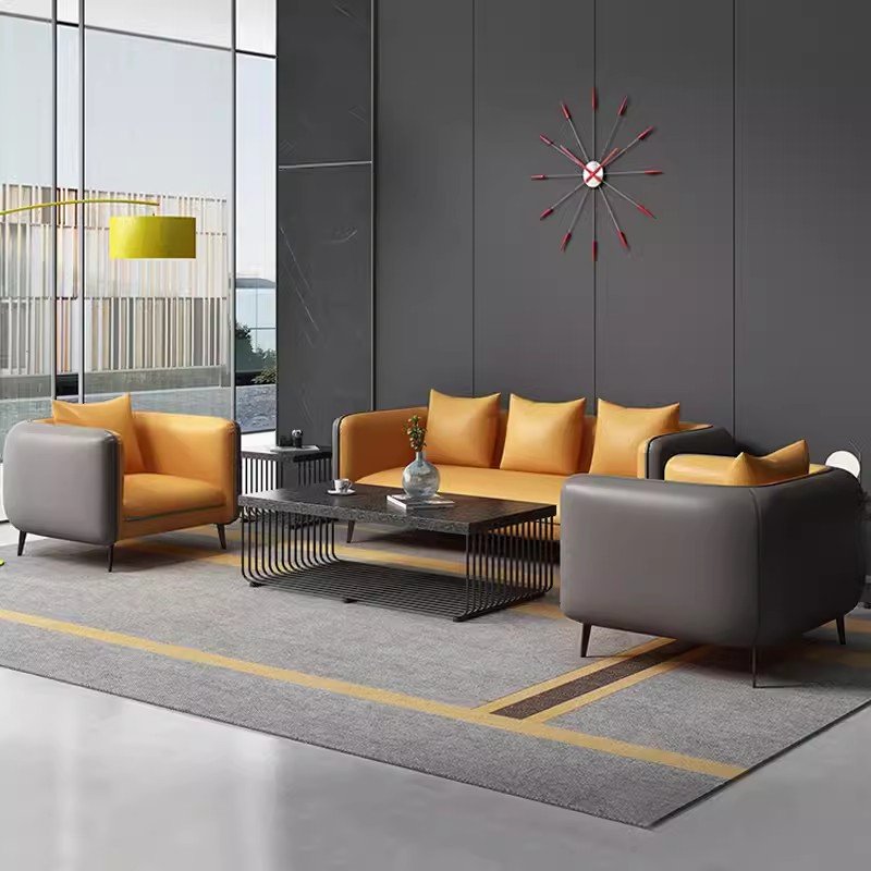 Factory direct sales light luxury office sofa simple modern leisure rest commercial reception meeting guest office sofa