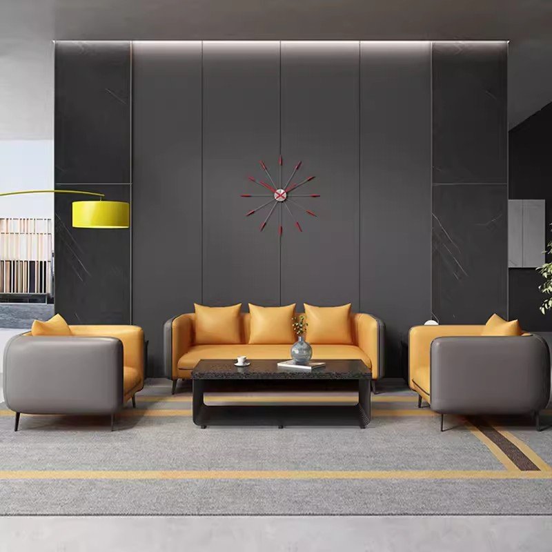 Factory direct sales light luxury office sofa simple modern leisure rest commercial reception meeting guest office sofa