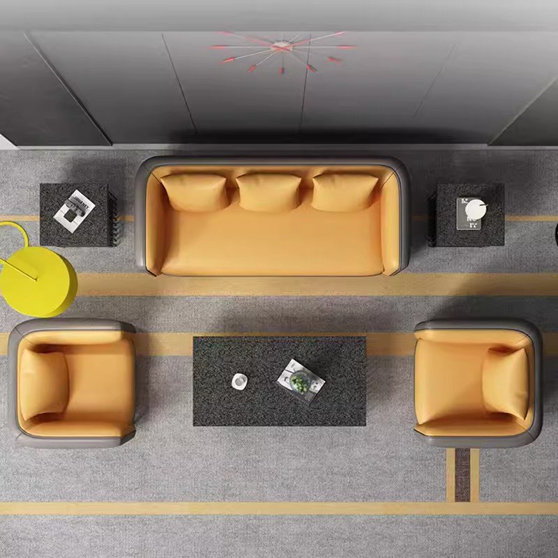 Factory direct sales light luxury office sofa simple modern leisure rest commercial reception meeting guest office sofa