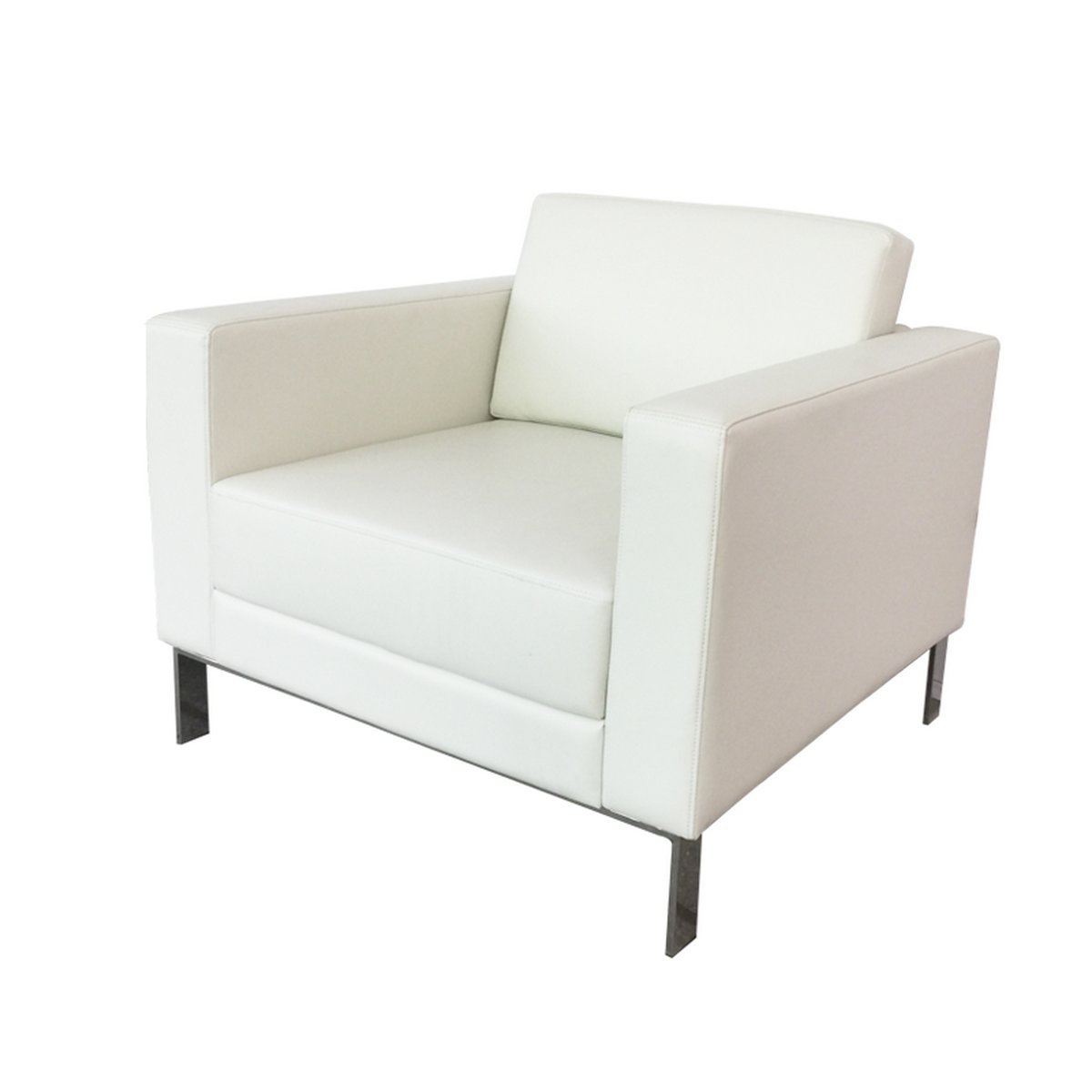 Office Waiting Area Sofas White Leather Office Reception Sofa Customized GENUINE Leather Set Modern European Style BS5852