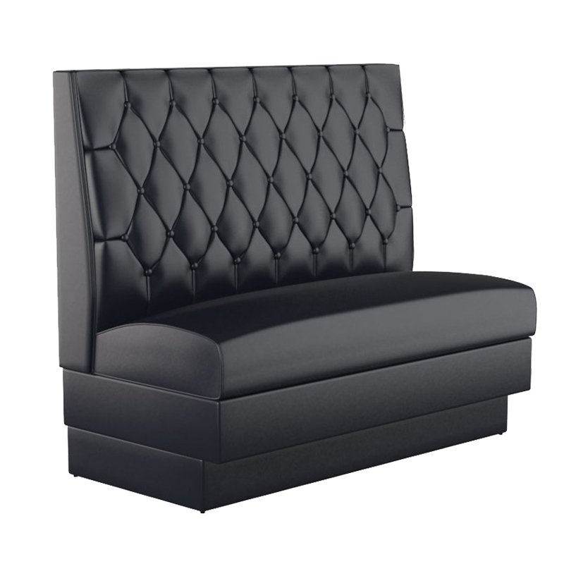 Hendry OEM ODM restaurant furniture sofa booth high quality velvet fabric booth sofa for restaurant