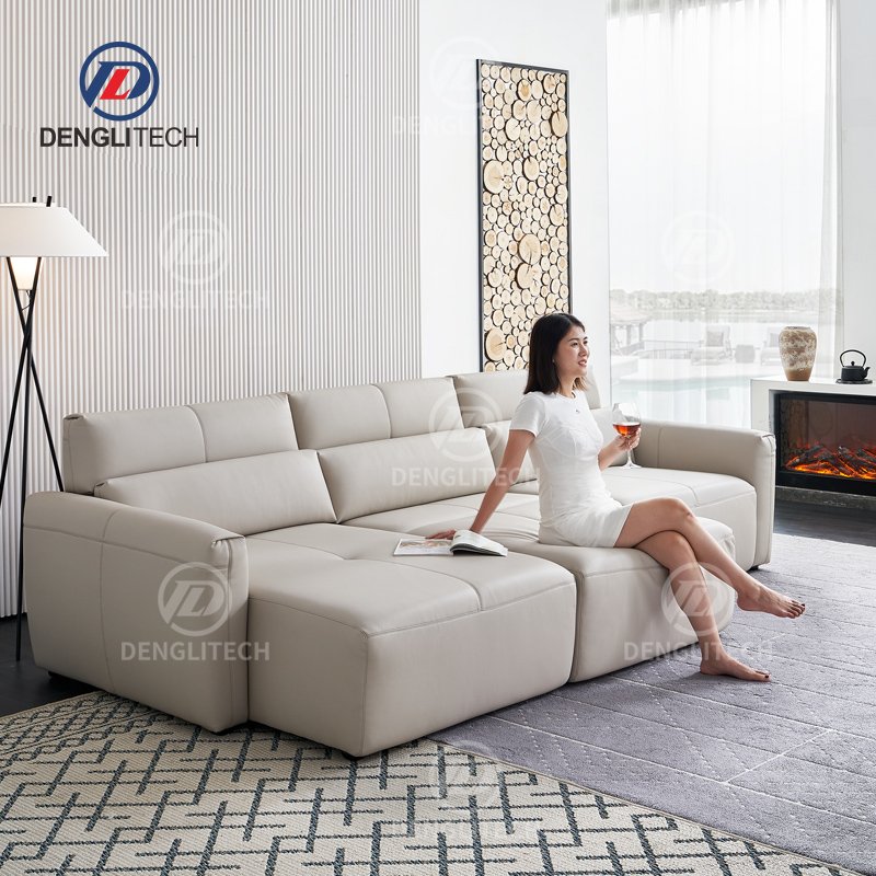 High End Modern White Wedding Adjustable Office Sofa Set 3 2 1 Italian Style Power Extensible Sectional Recliner Sofa Bed