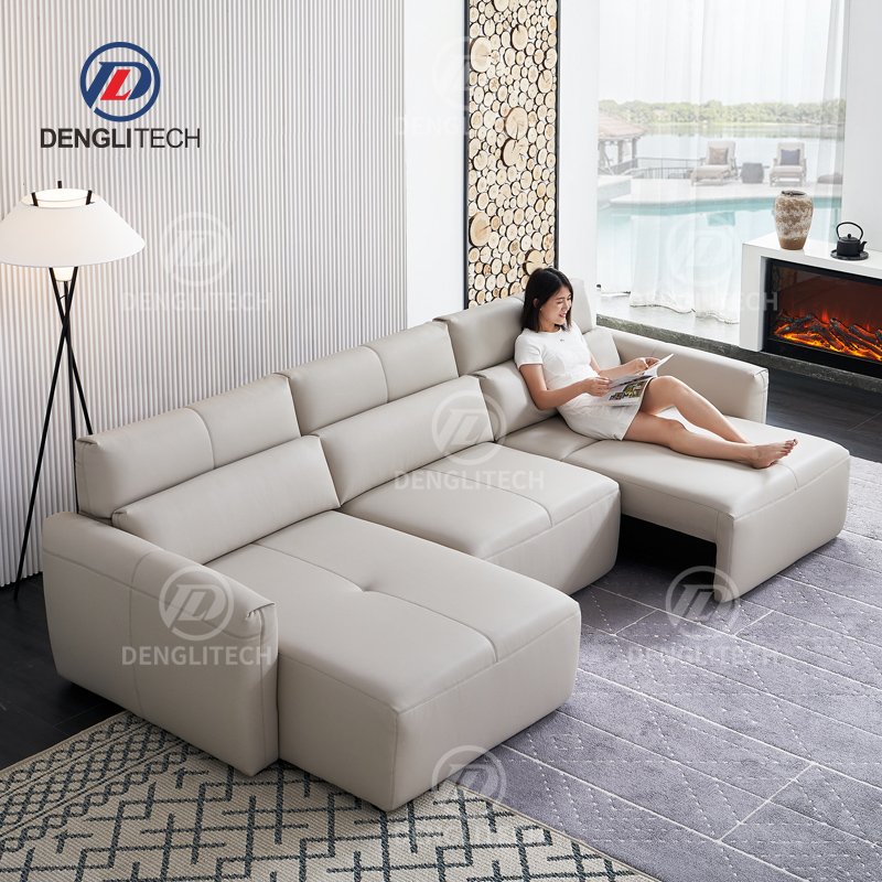 High End Modern White Wedding Adjustable Office Sofa Set 3 2 1 Italian Style Power Extensible Sectional Recliner Sofa Bed
