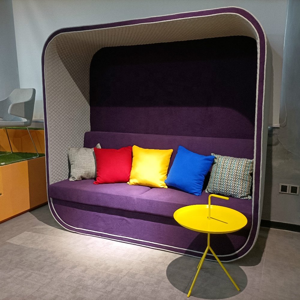 Modern Design Leisure Fabric Single Double Shaped House Office Sofa For Working Space