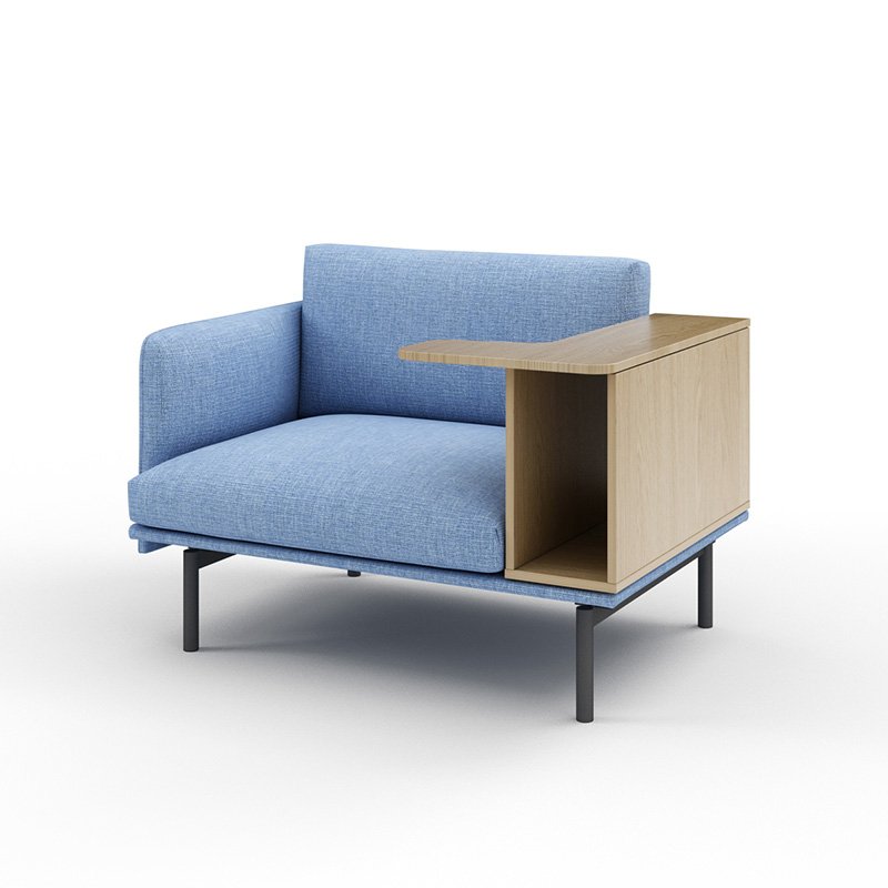 High End Waiting Fabric Sofa For Office Modern Design Executive Office Sofa Set With Bookshelf