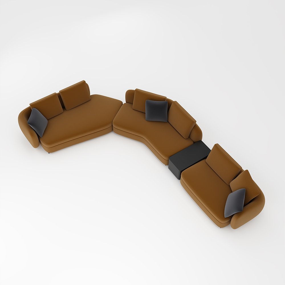 Factory wholesale Sectional Modular Comfortable Reception Office Sofa Set Furniture lobby leisure Sofa