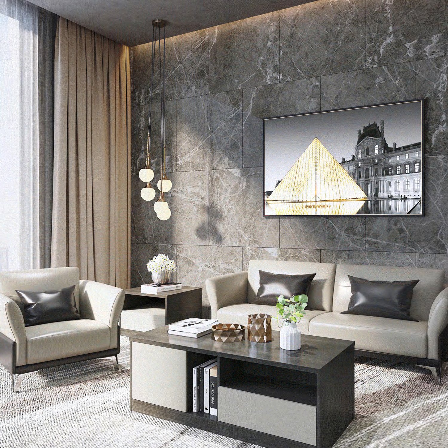 Modern New Design Commercial Office Furniture Executive PU Leather Office Sofa