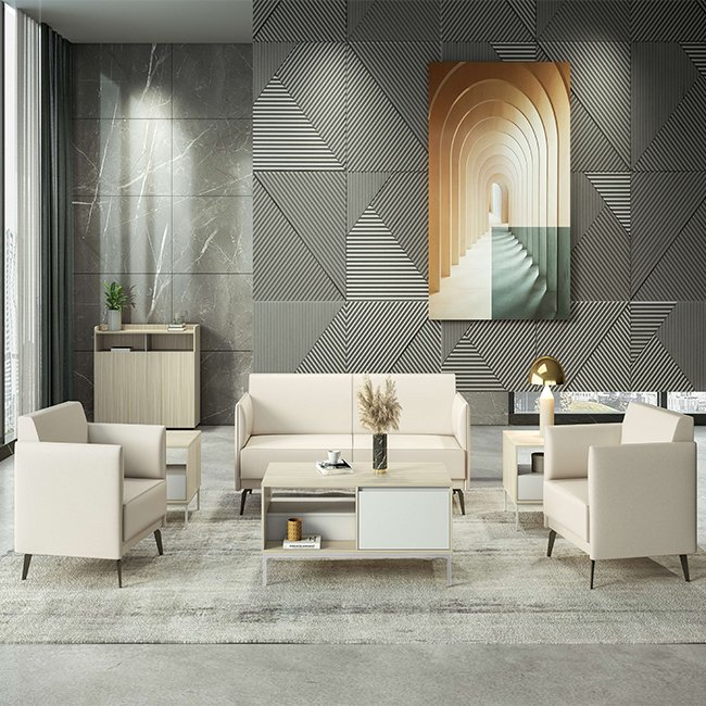 Modern New Design Commercial Office Furniture Executive PU Leather Office Sofa