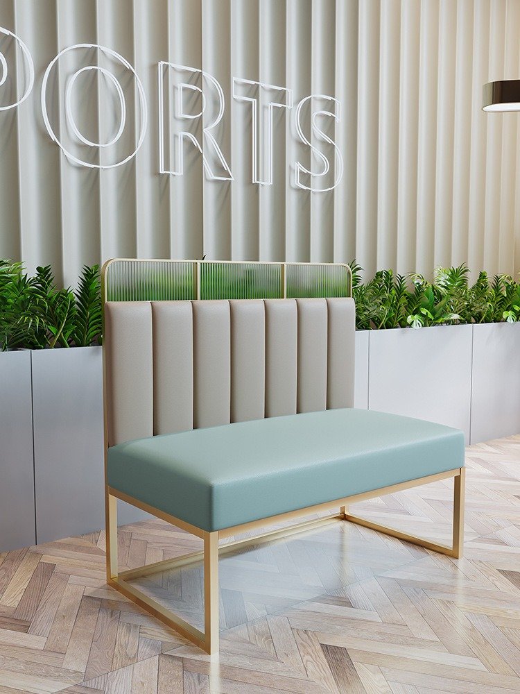Light luxury cafe wall booth sofa card seat milk tea shop western food barbecue hot pot restaurant dining tables chairs