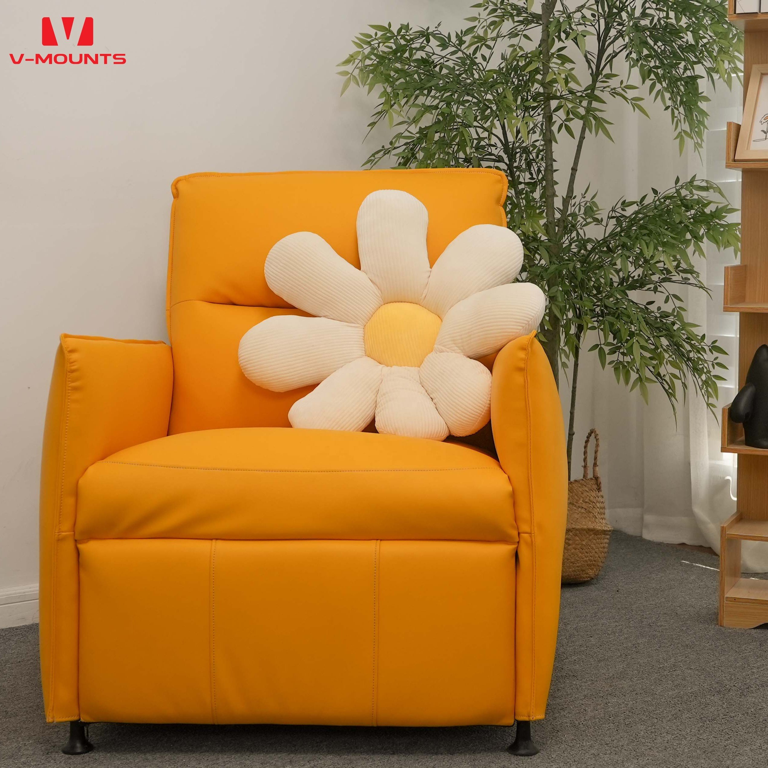 V-mounts for home office furniture single sofa recliner chair with One-touch adjustable stretch mode VM-SF-002
