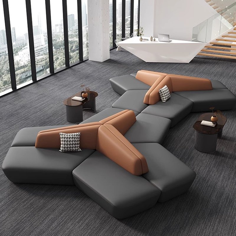 Hot Sale Top Office Furniture Comfortable Sofa For Office sofa set Single Office Sofa Set Luxury