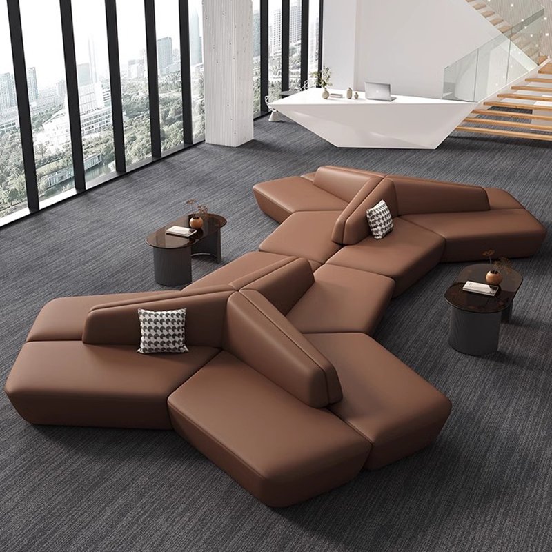 Hot Sale Top Office Furniture Comfortable Sofa For Office sofa set Single Office Sofa Set Luxury