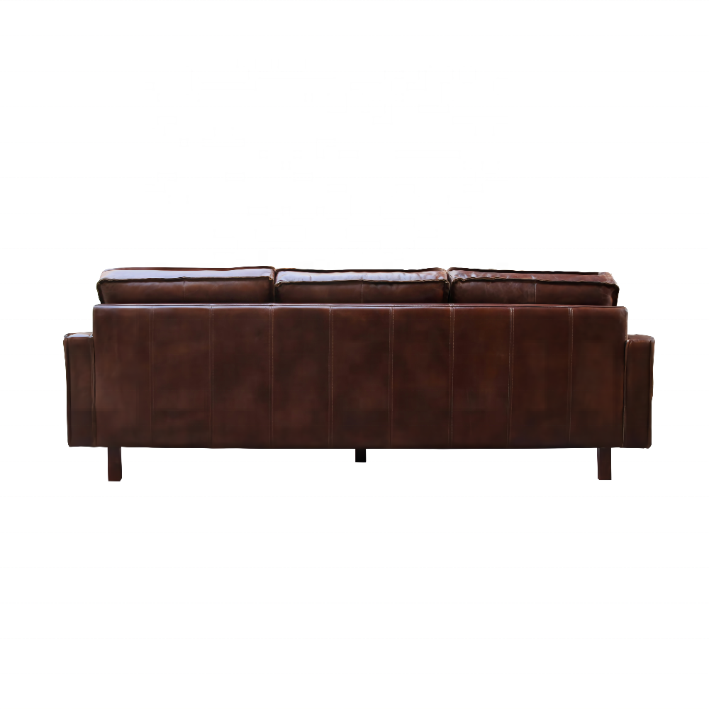 AIRFFY OEM/ODM genuine leather chesterfield vintage leather sofa retro real leather living room office hotel sofa