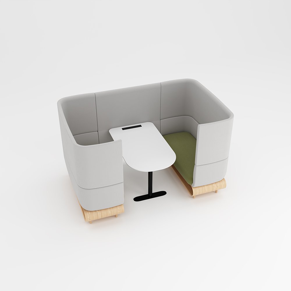 Modern Original High Back Design Metal Leg Memory Foam Library Station Lobby Hall Waiting Room Office Reception Acoustic Sofas