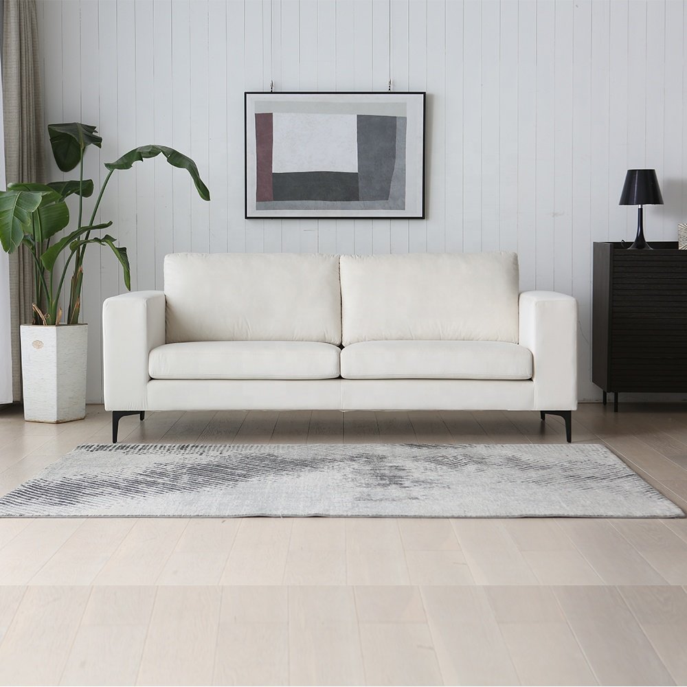 liquid repellent spill proof stain resistant fabric sofa couch modern white producer customise 3 seater living room sofas nordic