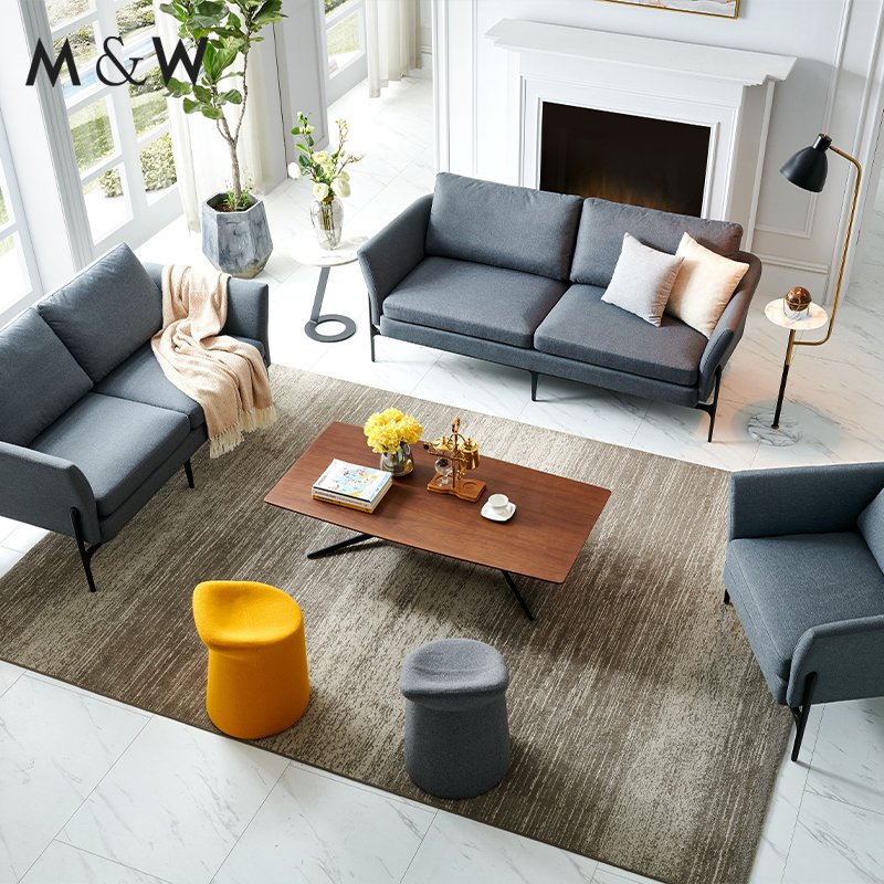 M&W Modern Comfortable Dental Office Waiting Sofas Set Public Area Reception Sofa For Office Reception Furniture