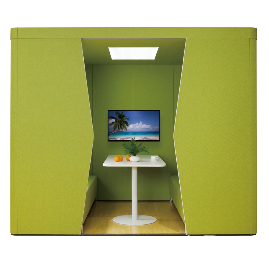 Custom Made Private Customized soundproof office sofa pod booth with table