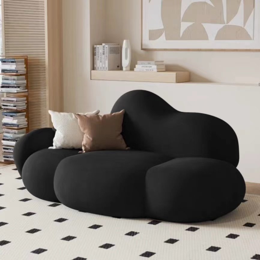Nordic Style Luxury Modern Home Furniture Upholstery cream wind Sofa Couch Cloud Boucle Sofa For Living Room
