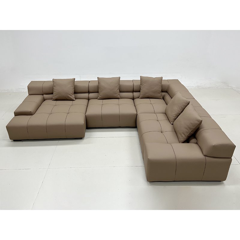 Italian Minimalist Fabric Sofa Chaise Longue Corner Combination Living Room Simple Sofa
